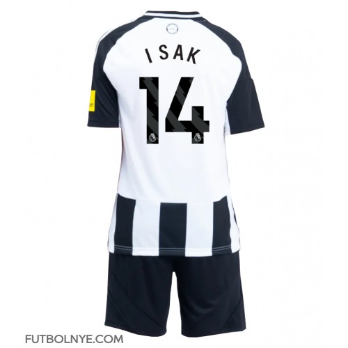 Camiseta Newcastle United Alexander Isak #14 Primera Equipación para niños 2024-25 manga corta (+ pantalones cortos)